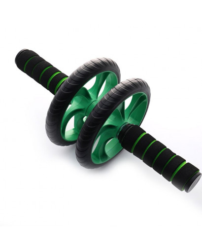 Fitness AB Roller With 2pcs Elasticity Pull Rope 1pc Mat Exercise Wheel Waist Abdominal Core Workout Home Gym Equipment