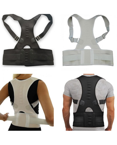 Magnetfeldtherapie Erwachsene Rückenkorsett Schulter Lendenhaltung Korrektor Bandage Wirbelsäule Stützgurt Rückenstütze Haltung 